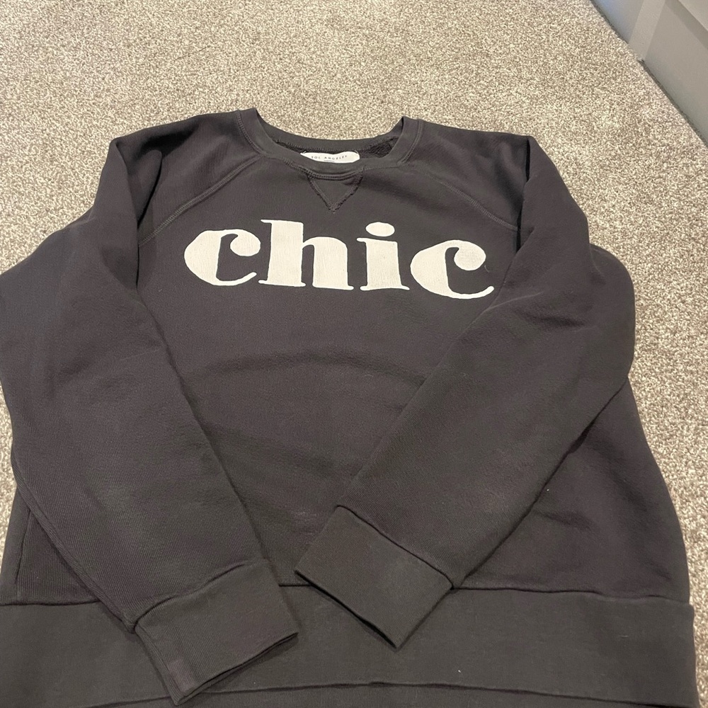 Sol Angeles Brown- Black Crewneck Sweatshirt
